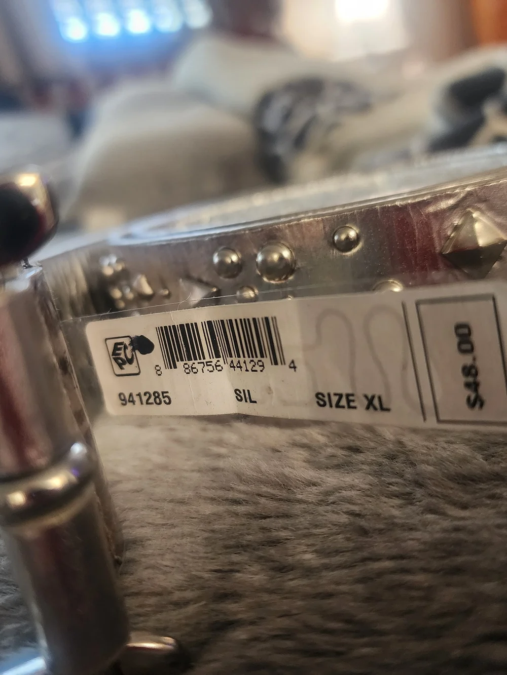 Guess Silver Studded Leather Belt ***BRAND NEW***